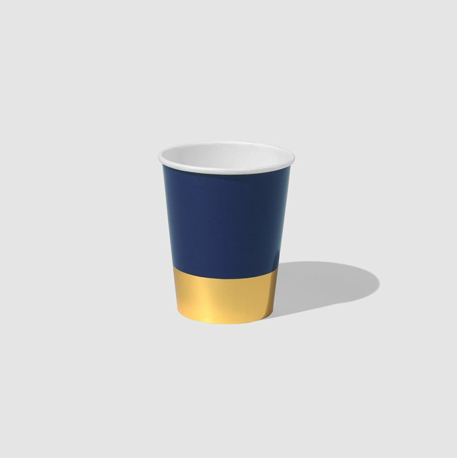 * Coterie Navy And Gold Dip Cups (10 Per Pack) Tabletop Tabletop