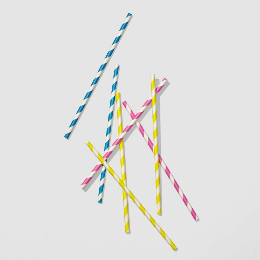 * Coterie Tabletop Sip Of Summer Paper Straws (25 Per Pack) Tabletop