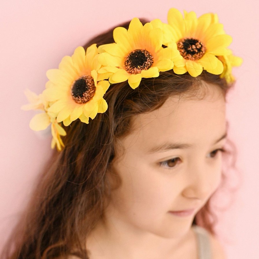 * Coterie Soak Up The Sunflower Flower Crown (Kids Size) Decorations Decorations