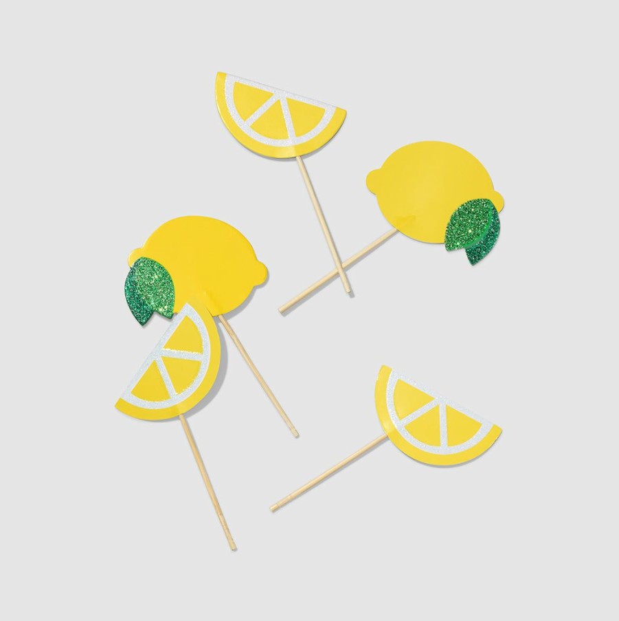 * Coterie Decorations Lemon Mini Toppers (10 Per Pack) Decorations