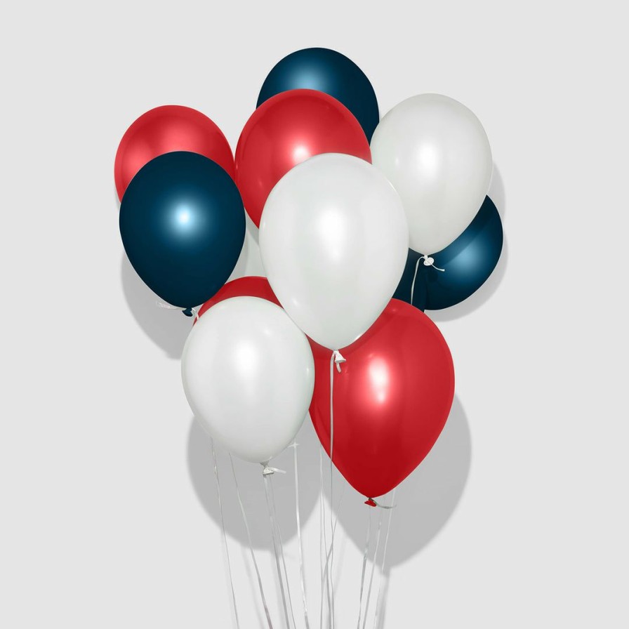 * Coterie Red, White And Cool Balloon Bunch Decorations Decorations