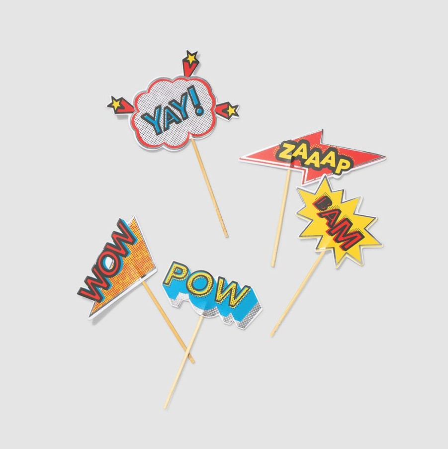 * Coterie Decorations Bam! Zaaap! Pow! Mini Toppers (10 Per Pack) Decorations