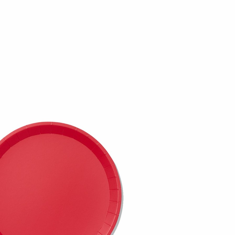 * Coterie Tabletop Red Classic Large Plates (10 Per Pack) Tabletop