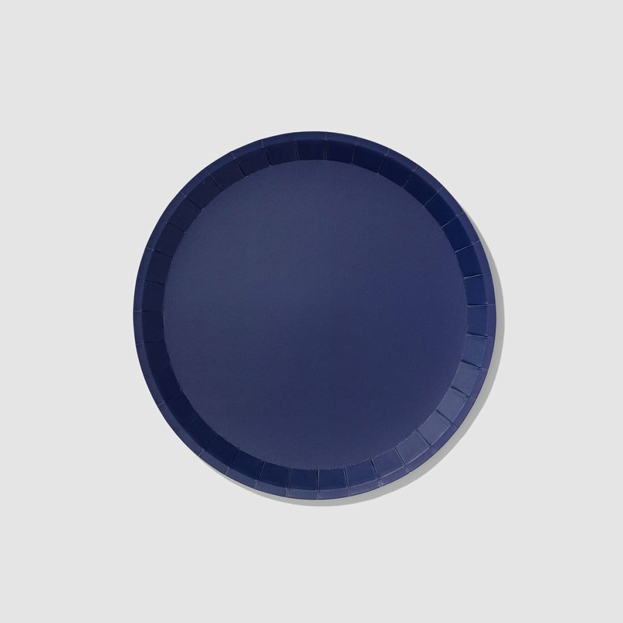 * Coterie Tabletop Navy Classic Large Plates (10 Per Pack) Tabletop