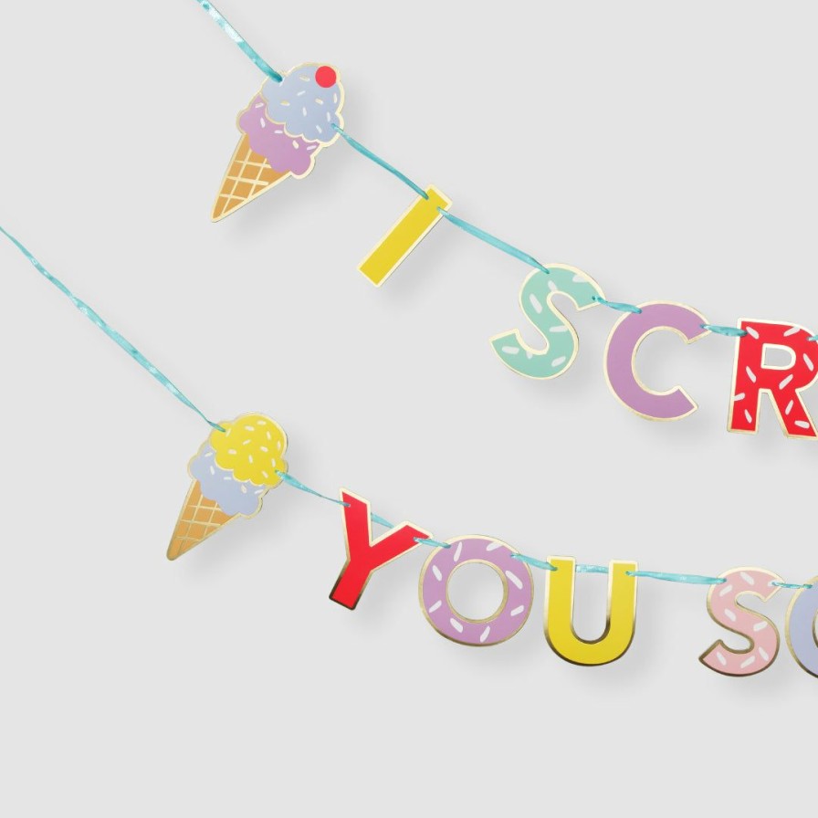 * Coterie I Scream You Scream Banner Decorations Decorations