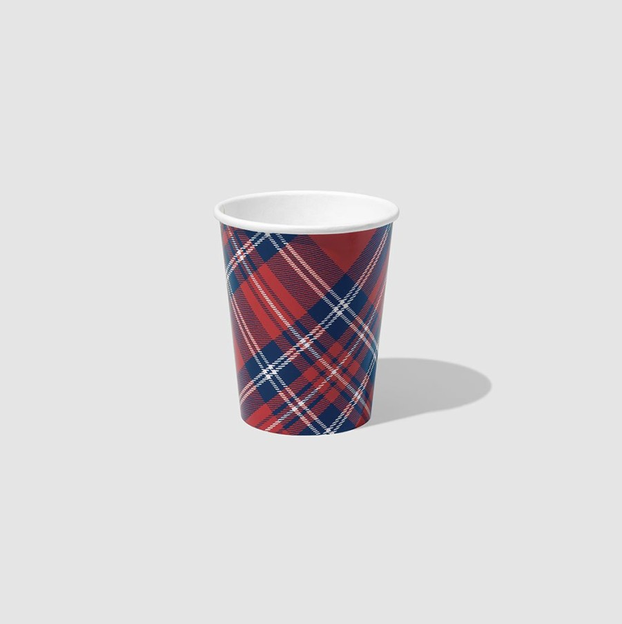 * Draper James X Coterie Plaid Cups (10 Per Pack) Tabletop Tabletop