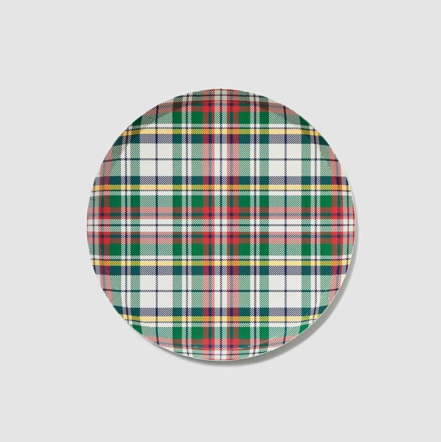 * Coterie Festive Plaid Large Plates (10 Per Pack) Tabletop