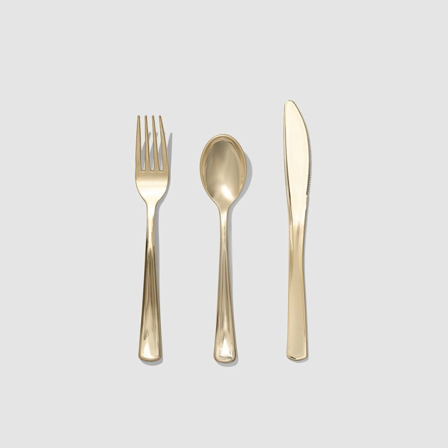 * Coterie Metallic Gold Cutlery (30 Per Pack) Best Sellers Tabletop