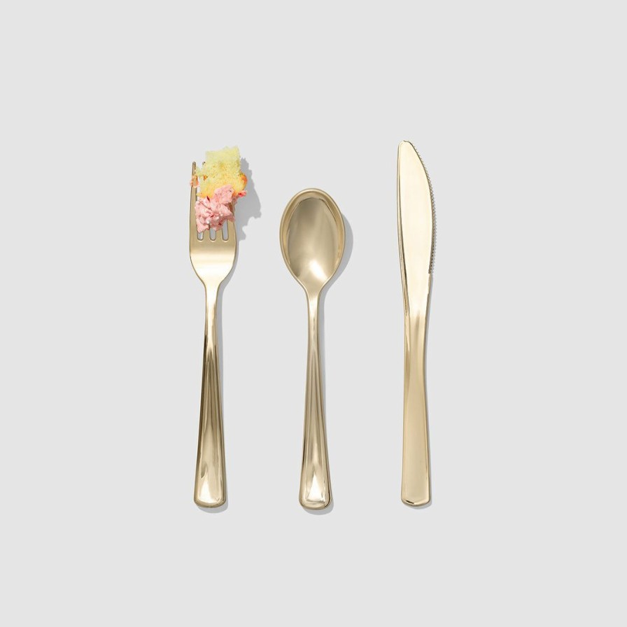 * Coterie Metallic Gold Cutlery (30 Per Pack) Best Sellers Tabletop