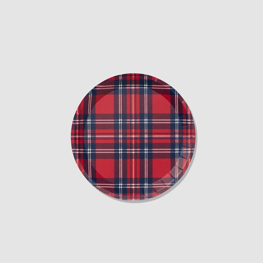 * Draper James X Coterie Plaid Small Plates (10 Per Pack) Tabletop Tabletop