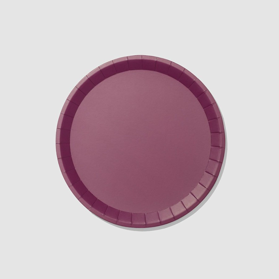 * Coterie Tabletop Plum Classic Large Plates (10 Per Pack) Tabletop