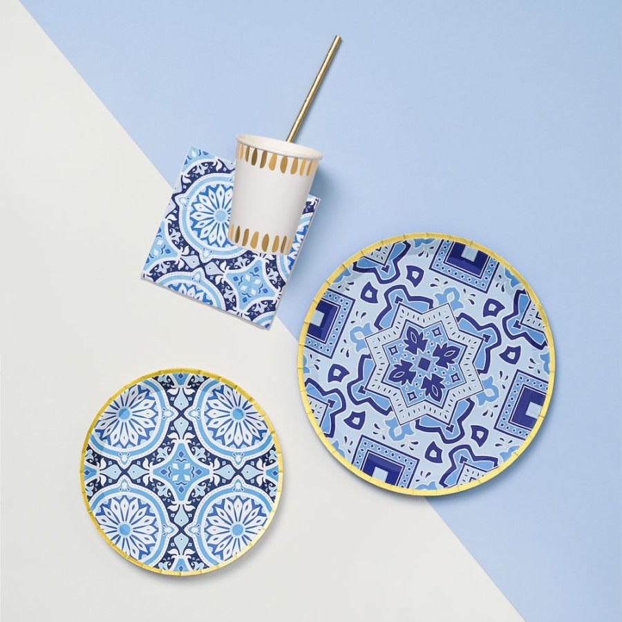 * Coterie Emergency Sets Amalfi Blues Tableware Set Emergency Sets