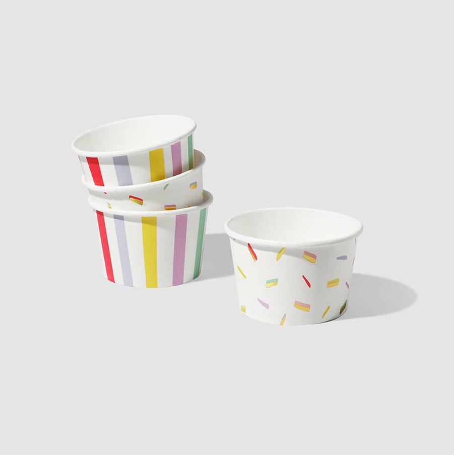 * Coterie Tabletop Stripe And Sprinkle Bowls (10 Per Pack) Tabletop