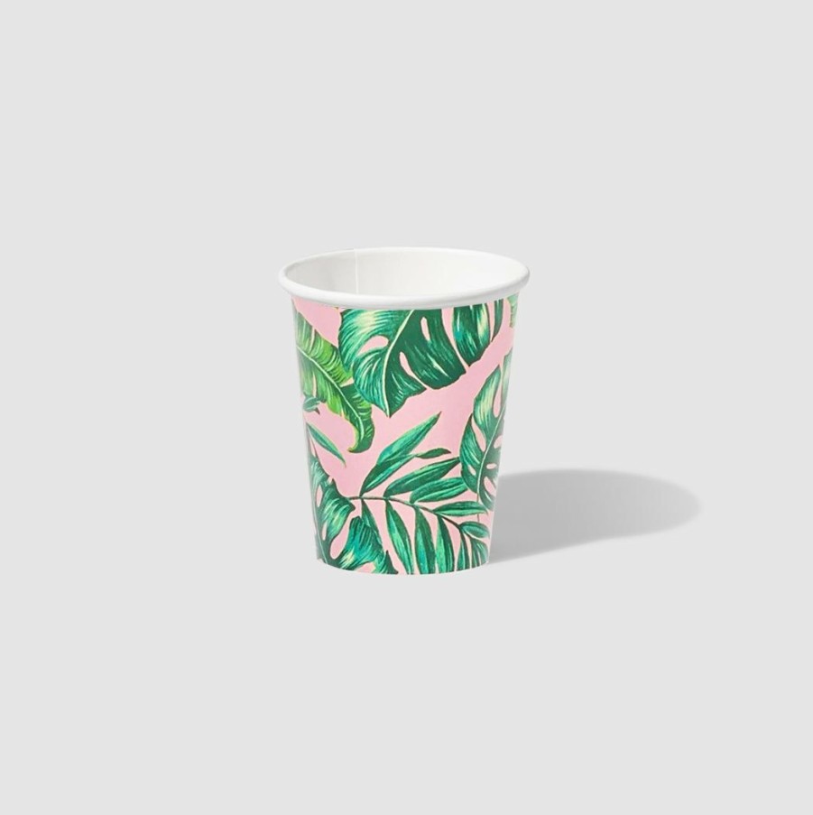 * Coterie Palm Leaf Cups (10 Per Pack) New Arrivals Tabletop