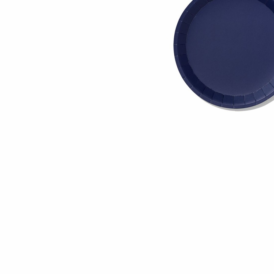 * Coterie Tabletop Navy Classic Small Plates (10 Per Pack) Tabletop