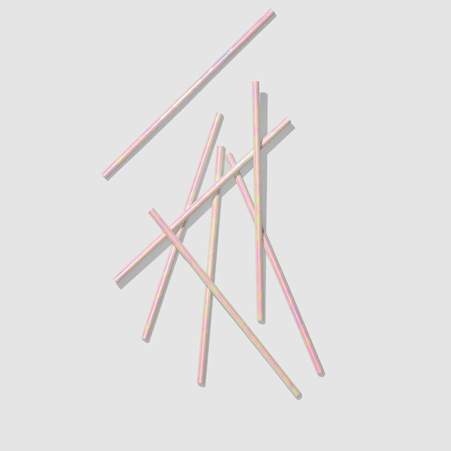 * Coterie Iridescent Paper Straws (25 Per Pack) Tabletop Tabletop