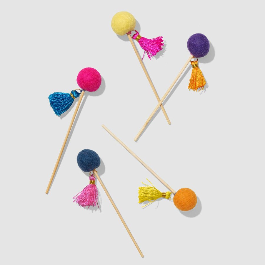 * Coterie Pom Pom Stirrers (10 Per Pack) Decorations Decorations