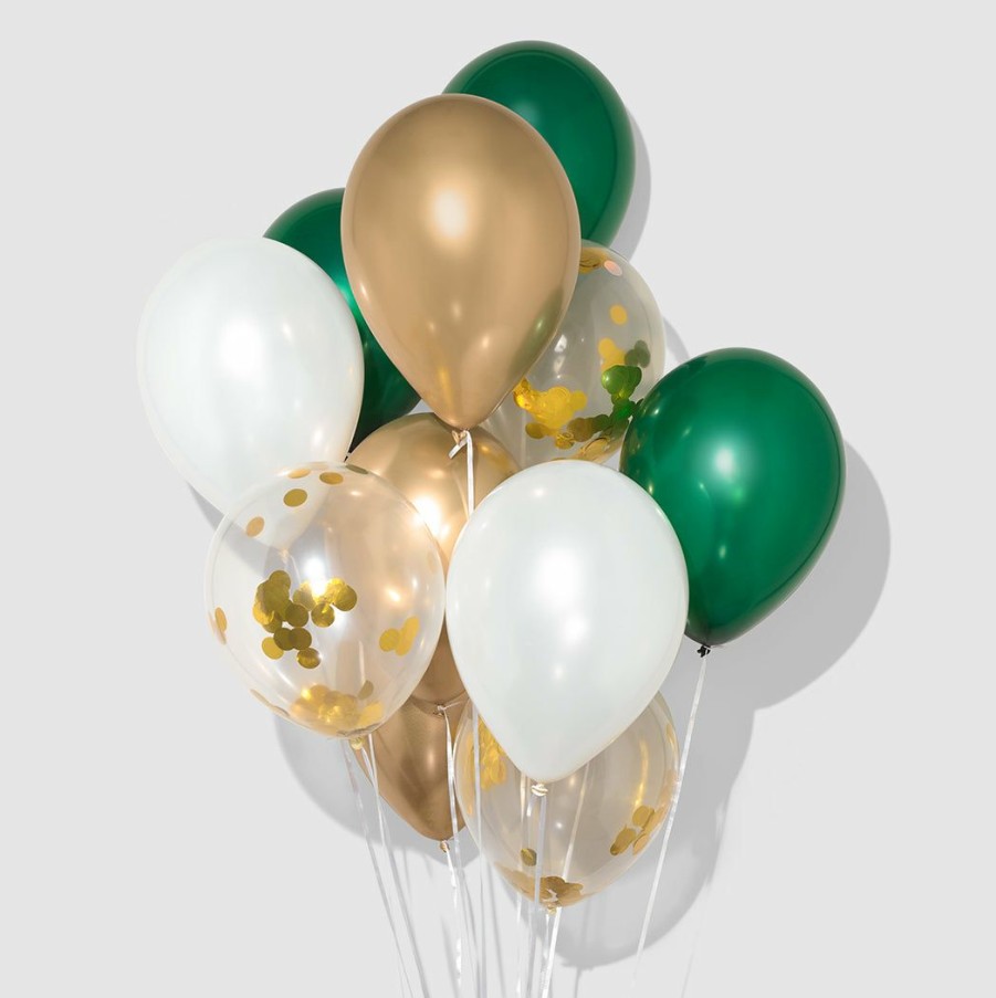 * Coterie Decorations Forest Green Confetti Balloon Bunch Decorations