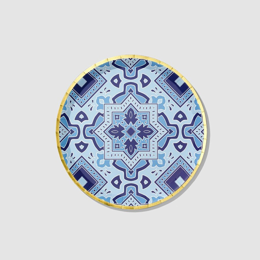 * Coterie Amalfi Blues Large Plates (10 Per Pack) Tabletop Tabletop