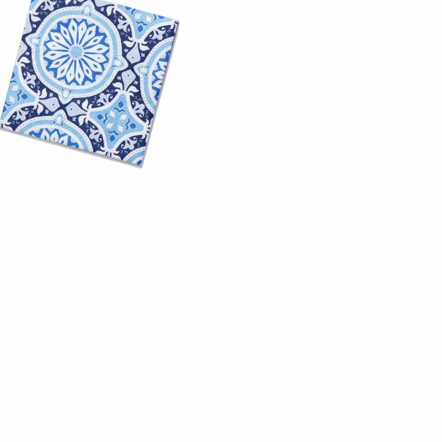 * Coterie Amalfi Blues Cocktail Napkins (25 Per Pack) Tabletop Tabletop