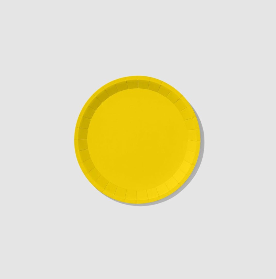 * Coterie Sunshine Yellow Classic Small Plates (10 Per Pack) Tabletop