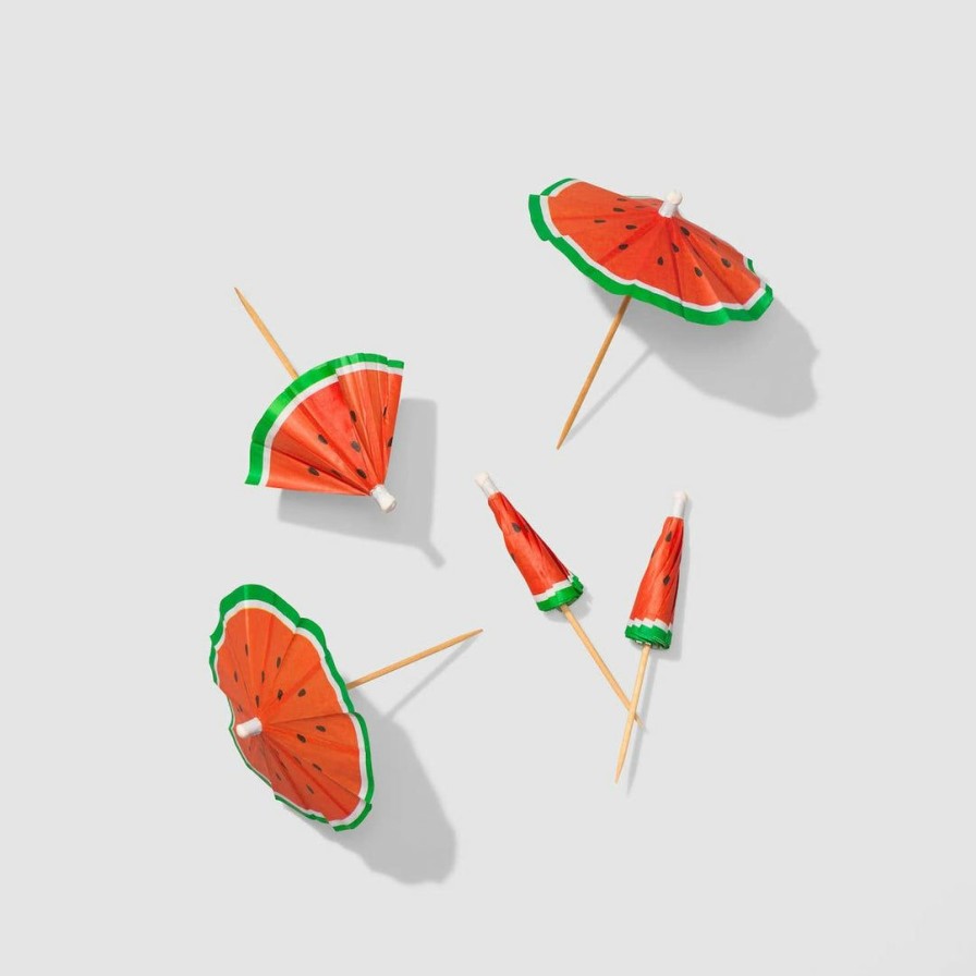 * Coterie Watermelon Umbrella Toppers (25 Per Pack) Decorations Decorations