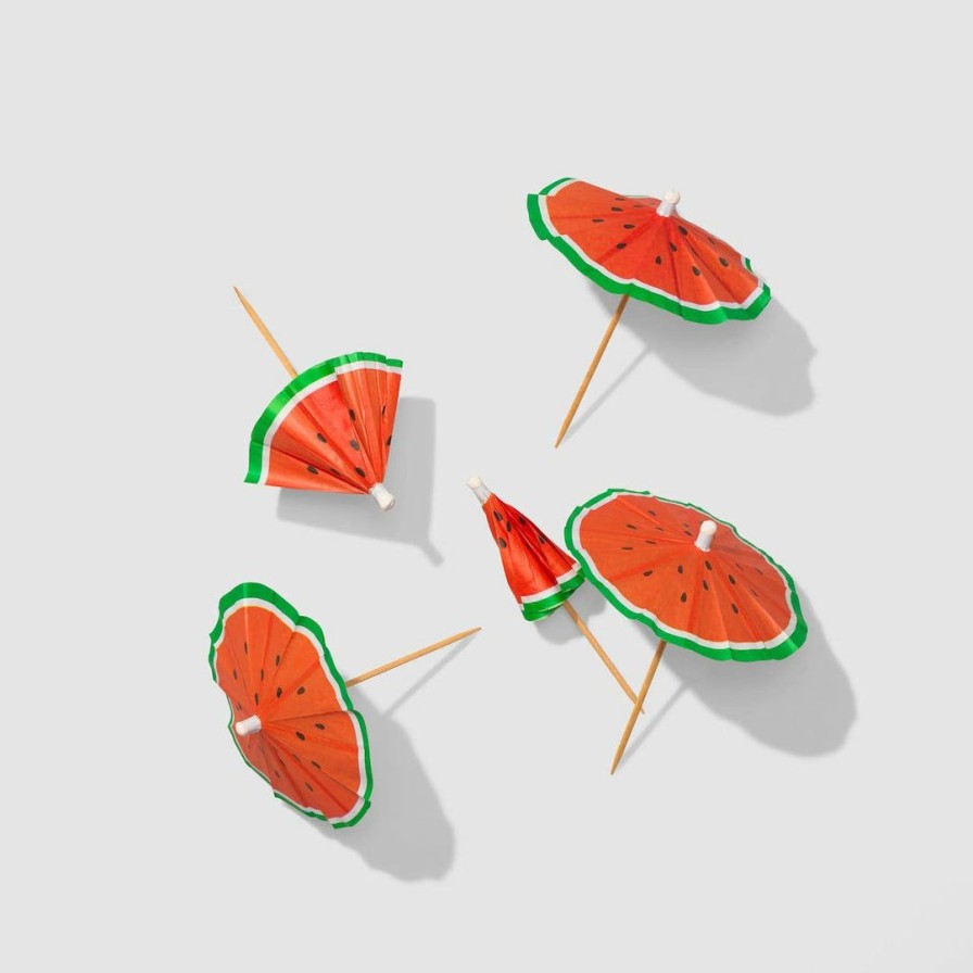 * Coterie Watermelon Umbrella Toppers (25 Per Pack) Decorations Decorations