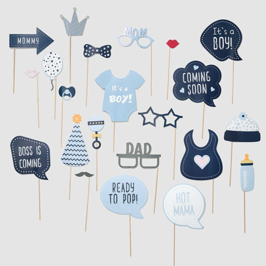 * Coterie Hooray Baby Blue Photo Props Decorations Decorations