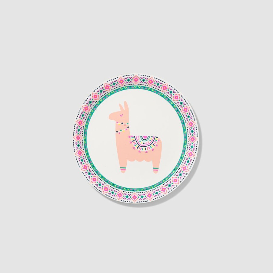 * Coterie Happy Llama Small Plates (10 Per Pack) Tabletop